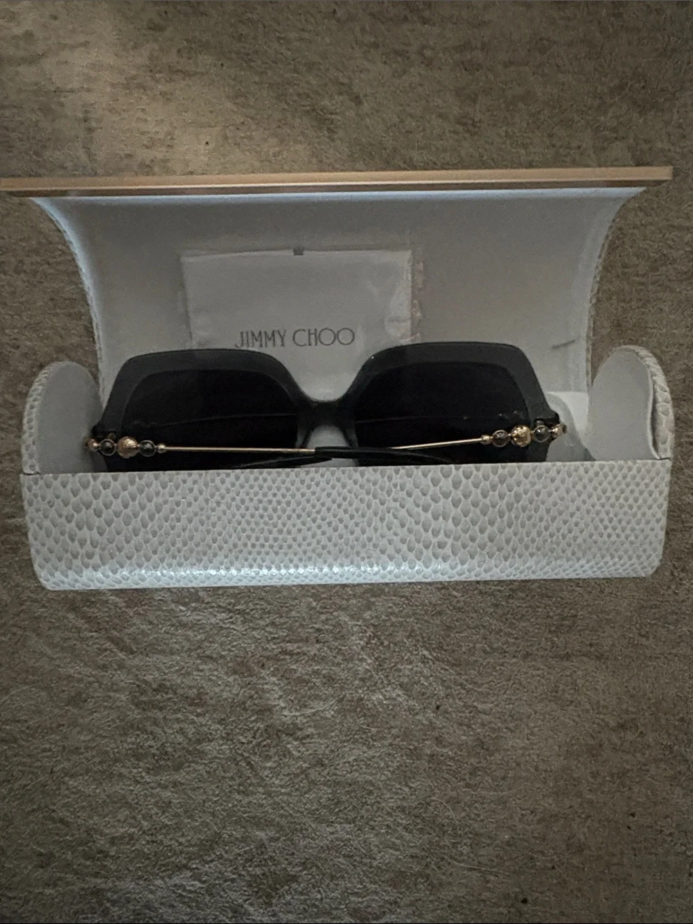 Black Oversized Square Sunglasses - Brand: Jimmy Choo